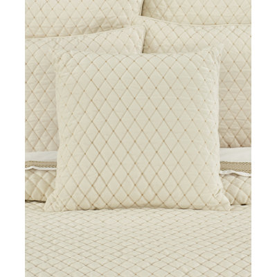 Grandeur - Coussin décoratif carré blanc d'hiver 20 po