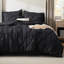 Édredon à plis noirs avec draps, taies d'oreiller et taies décoratives-101518292-103425111