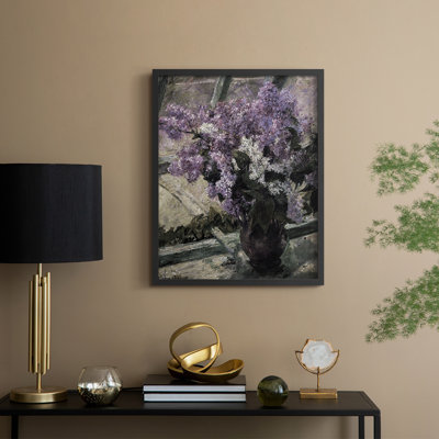 Reproduction florale vintage avec encadrement CCLxx - bois massif