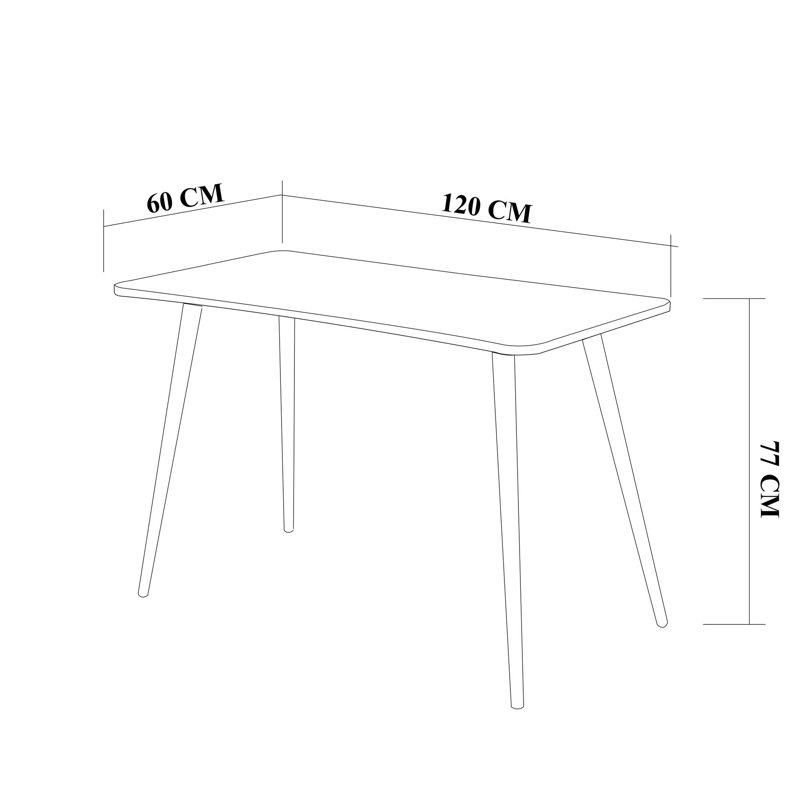 Acosta Writing Desk, White