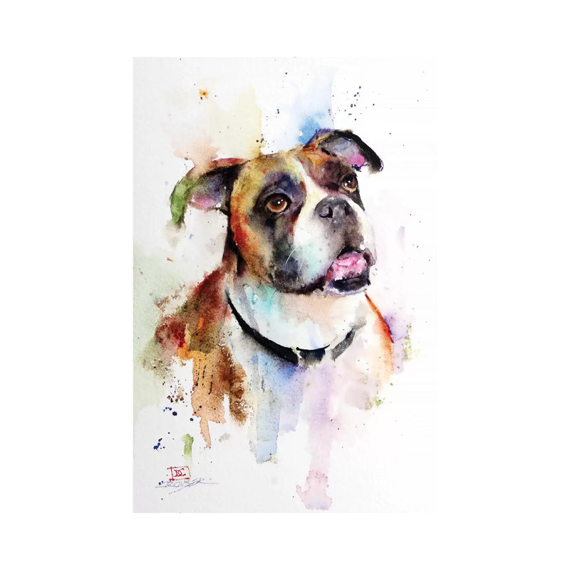 Boxer by Dean Crouser - Painting on Canvas, 66.04 cm H x 45.72 cm W x 1.91 cm D, Wrapped Canvas
