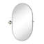  Miroir de salle de bain mural en nickel brossé Elysian-1822712338