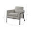 Chaise d'appoint en métal pour le salon
