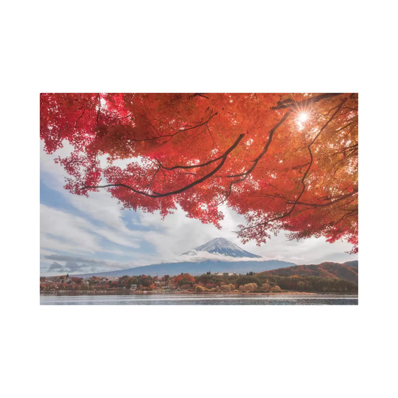 Autumn in Japan XXV 1 Piece Wrapped Canvas Wall Art, 20.32 cm H x 30.48 cm W