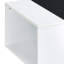 Table basse blanche et noire avec rangement