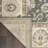 Round Isadora Oriental Wool Gray/Cream Area Rug-98264439