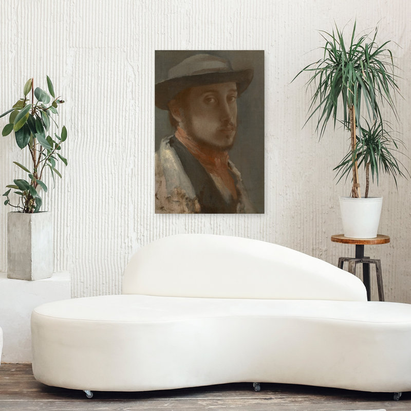 Autoportrait, vers 1857-1858, estampe d'art mural abstraite contemporaine., H 36 po x l 24 po