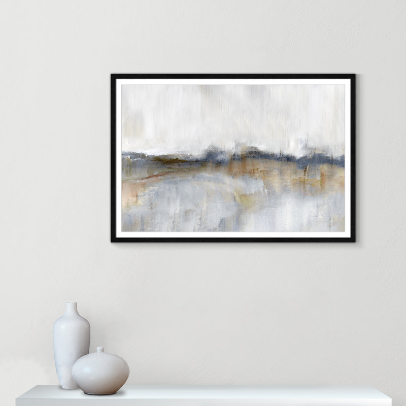 Rosebud by - Print, 29.5" H x 41.5" W x 0.75" D, Black Framed