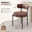 48.3cm H Leather Upholstered Metal Side Chair-1165616756-1165616755