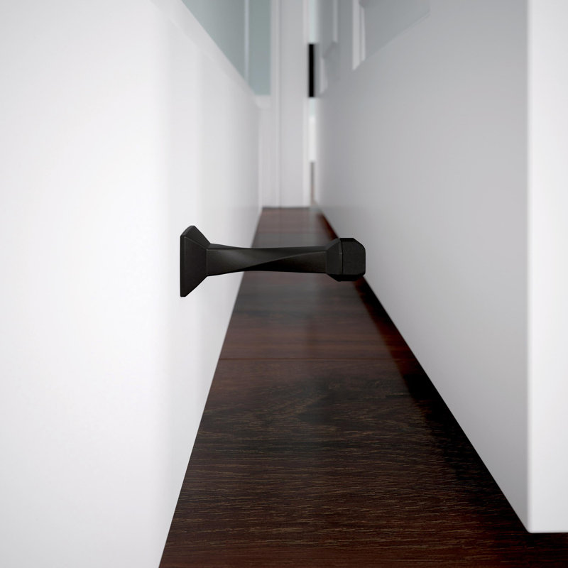 Napier 3 in. (76 mm) Solid Door Stop, Matte Black