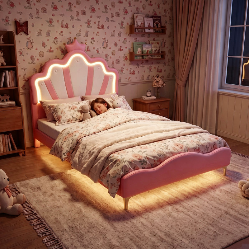 Bed, Pink