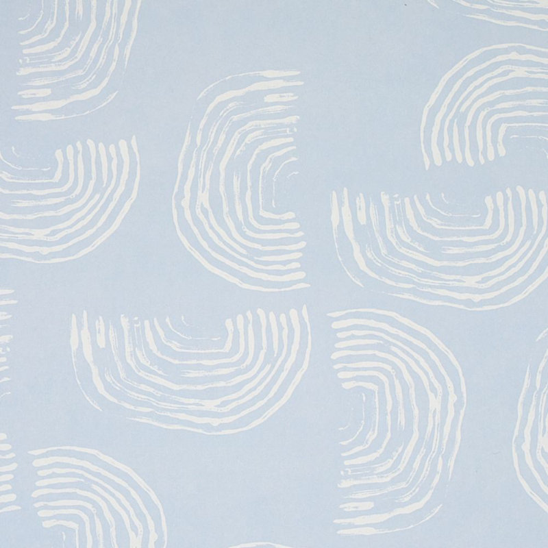 Schumacher x Caroline Z Hurley Quansoo Wallpaper, Ivory Sky