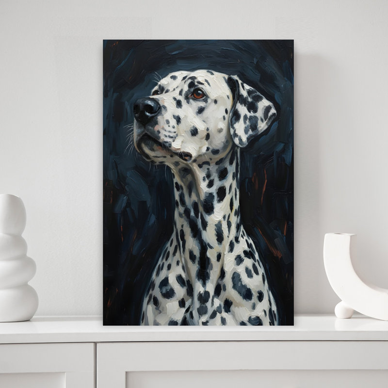 Dalmatian Dogs Modern Dog, art mural, H 18 po x l 12 po