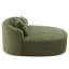 Canapé moderne sans méridienne 51,6 po avec deux coussins de soutien pour le salon, vert-364569468