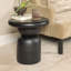 Table d'appoint ronde en bois de manguier-112716633
