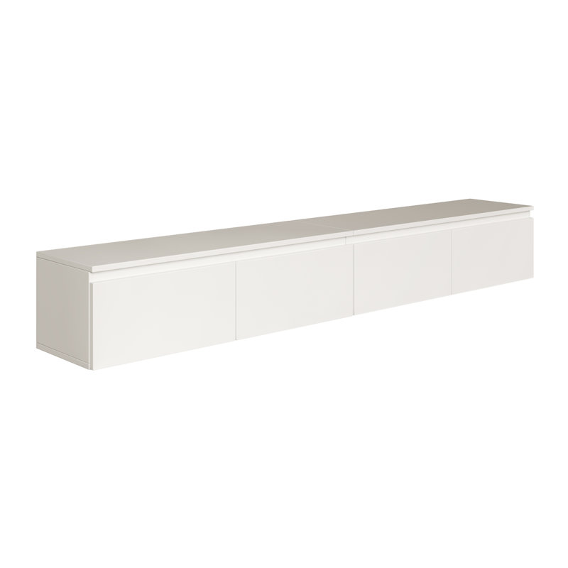 Syvanna 200 cm Wall-Mounted TV Cabinet, White
