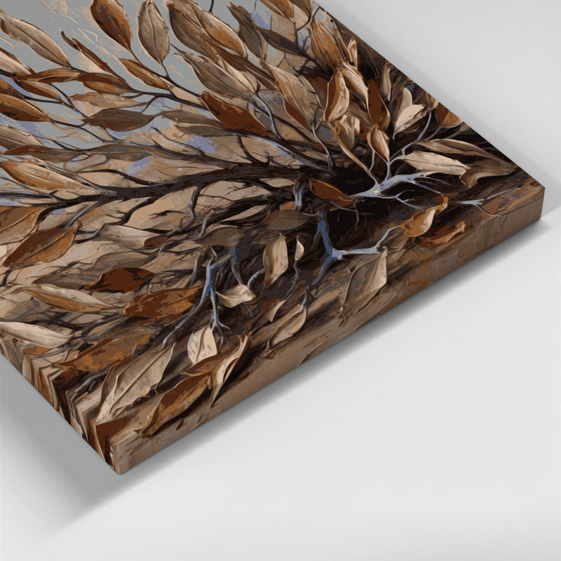 «Southwestern Plants Four Wing Saltbush 165», art mural sur toile grise, H 16 po x l 20 po