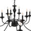 Lustre 12 lumières de 37 po de style bougie traditionnel / classique