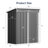 5 ft. W x 3 ft. D Metal Vertical Storage Shed-97266160