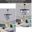 Luminaire suspendu moderne en cristal à 3 niveaux Glam-130217984
