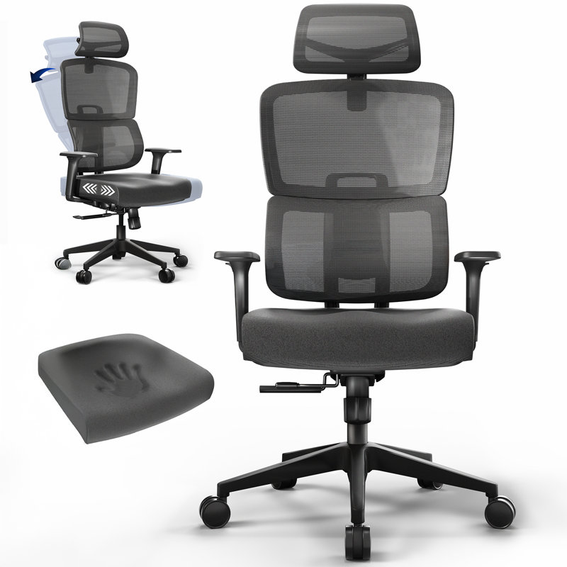 VIVO Ergonomic Adjustable Office Chair With Mesh Design and Lumbar Support