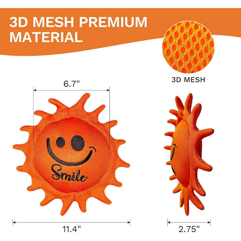 	 Absorbeur de baignoire orange Sun Smile Style 05
