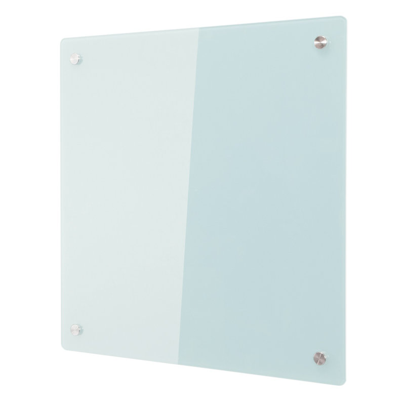 Wall Mounted Glass Board, 50 cm H x 50 cm W, Green