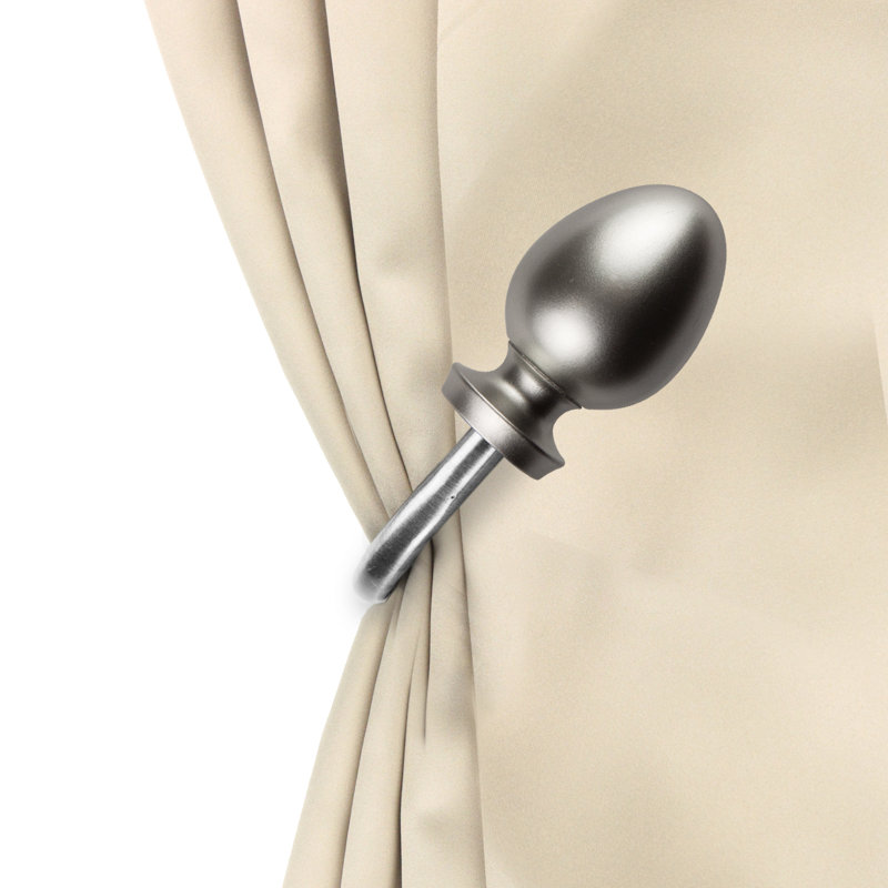 Paire de retenues Emeka, Nickel satiné