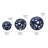 Elements 3 Piece Decorative Spheres Sculpture Set
