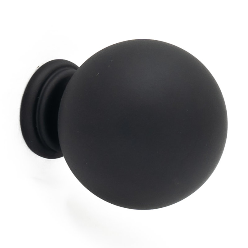 The Perfect Ball Knob - bouton noir mat 1-1 / 4 po, Noir mat