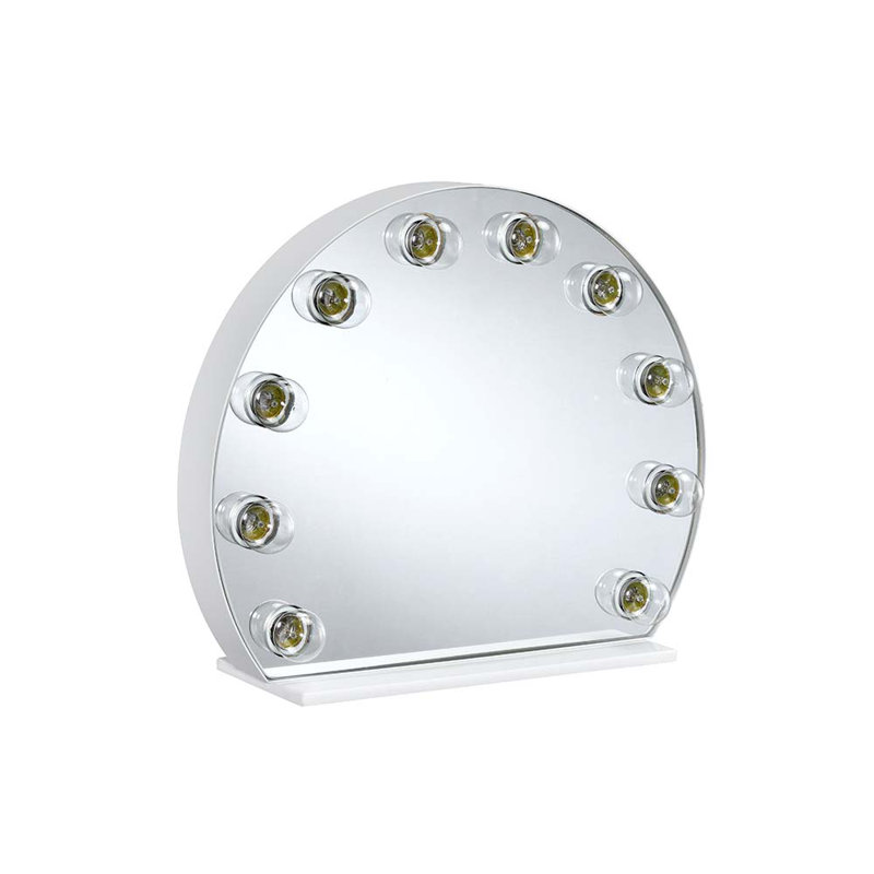 Miroir d'appoint ACME Alma, finition blanche