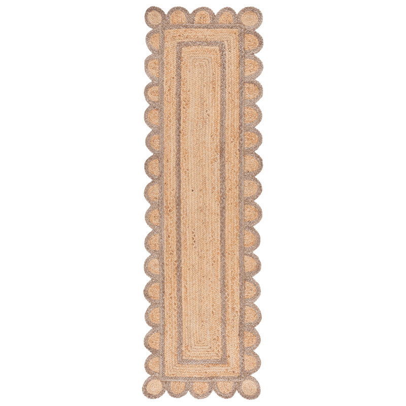 Tapis d'intérieur en jute tissé à la main Natural Fiber, Tapis de couloir 2 pi 3 po x 8 pi