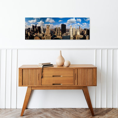«Skyline from Lake Michigan», Chicago, Illinois, États-Unis, art contemporain abstrait, art mural