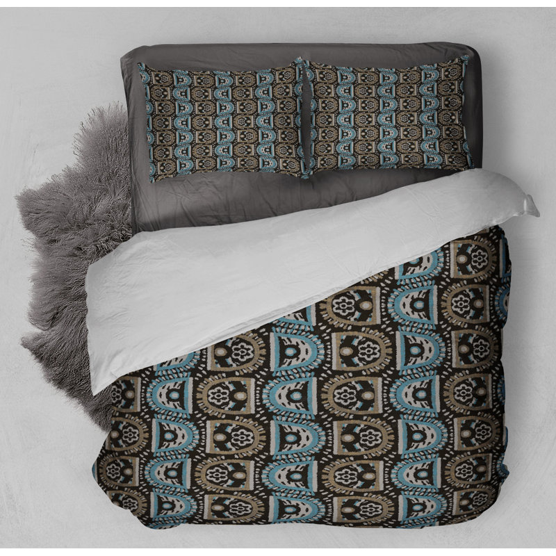 Polyester Channel Geometric Shapes Comforter, Twin Comforter + 1 Standard Pillowcase