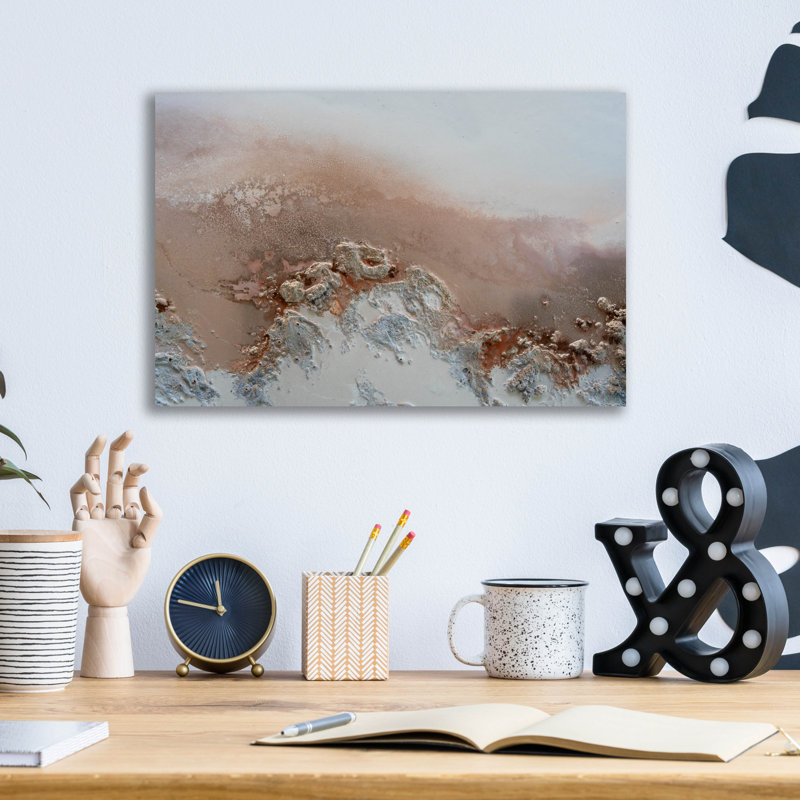  Art mural en verre acrylique, 16 po x 12 po «Sans nom» par Petra Meikle de Vlas