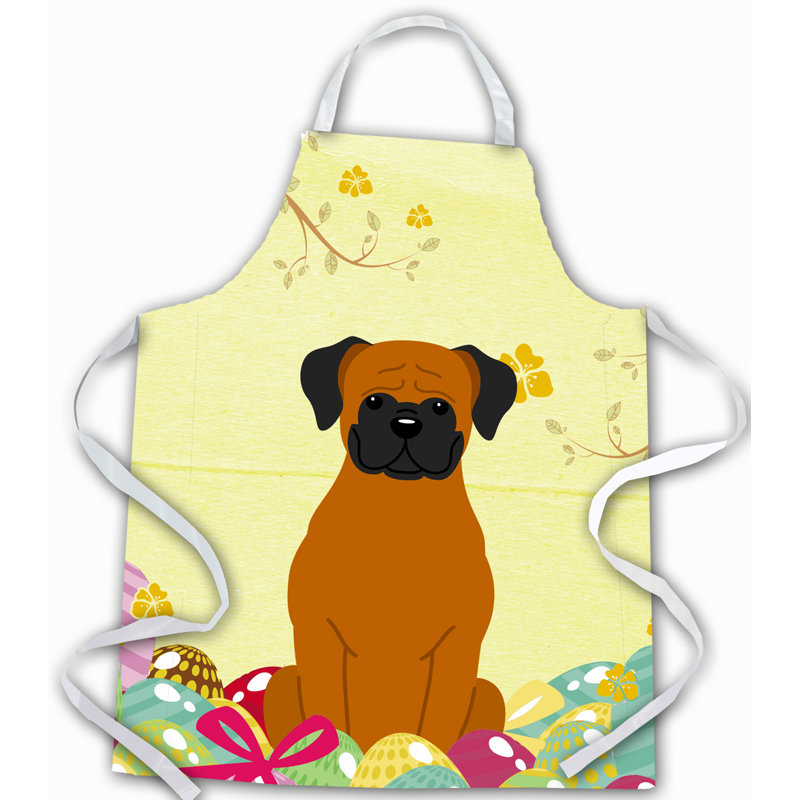 Tablier œufs de pâques, Blond / fauve / noir, Boxer