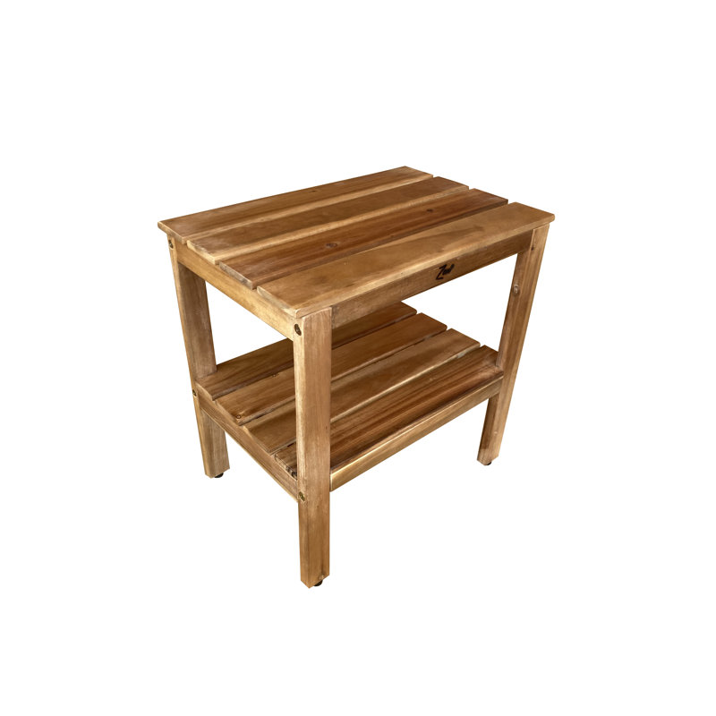 Banc de douche en bois l 18 po Zen