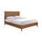 Walnut Color Panel Headboard 3pc Bedroom Set-1754726198