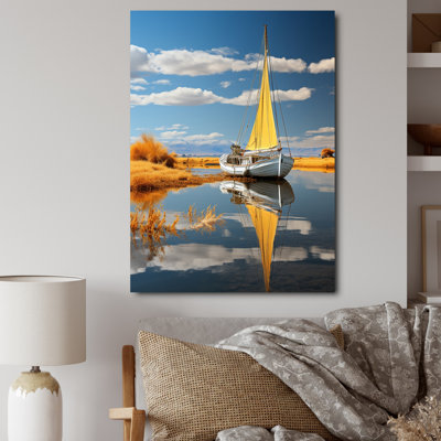 Impression sur toile Dinnington Boat Sailing On The I
