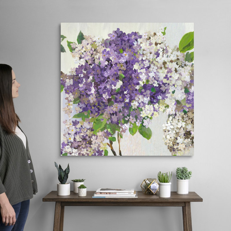"Summer Hydrangea II" par Asia Jensen, reproduction d’art sur toile, Toile tendue, H 36 po x l 36 po x P 1,25 po