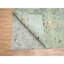 Tapis vert en laine noué à la main de conception abstraite 9 pi x 12 pi 3 po 83AAF62BA6F54B9DB05B59DECE5F4D85