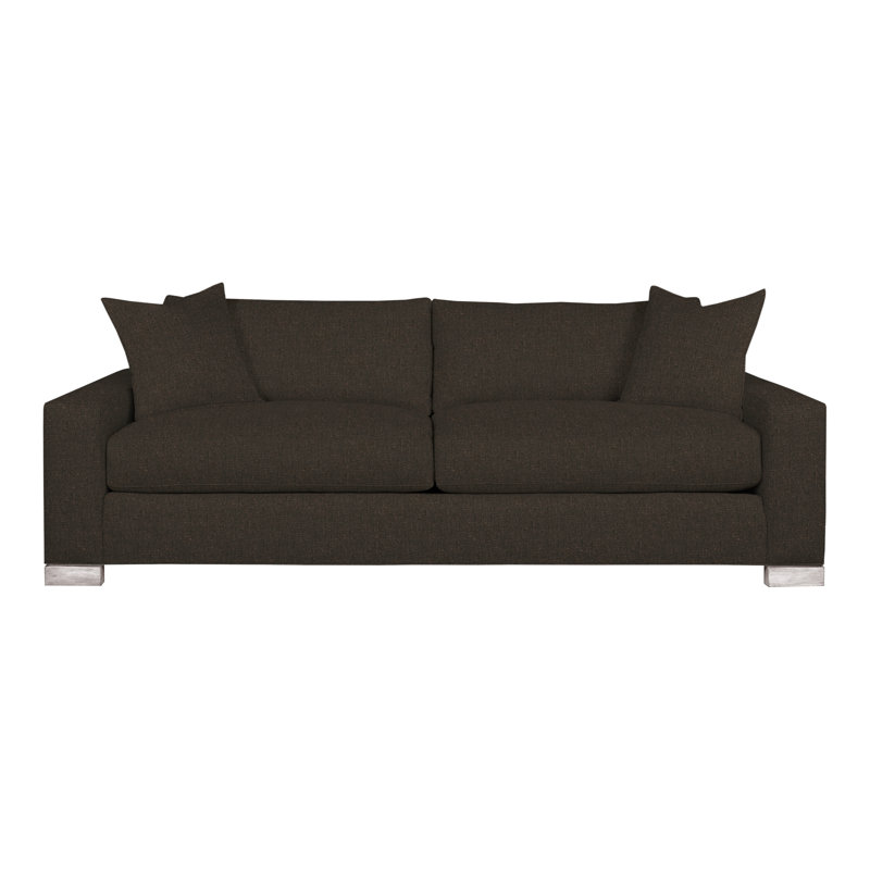 Claremont Sofa, Perigold Sumptuous Chenille II Truffle, Dove Gray