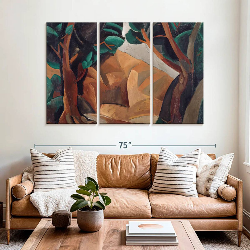 Avery Landscape With Two Figures, 42" H x 65" W