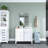 30 in. W * 22 in. H Rectangular Aluminum Framed Wall Bathroom Vanity Mirror in Black-71730952-71730421