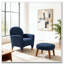 Chaise de loisir rembourrée avec repose-pieds-72487821