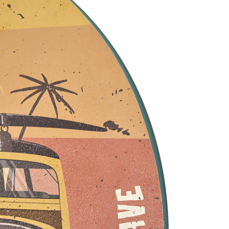 Vintage Surf Club Round MDF Wall Plaque