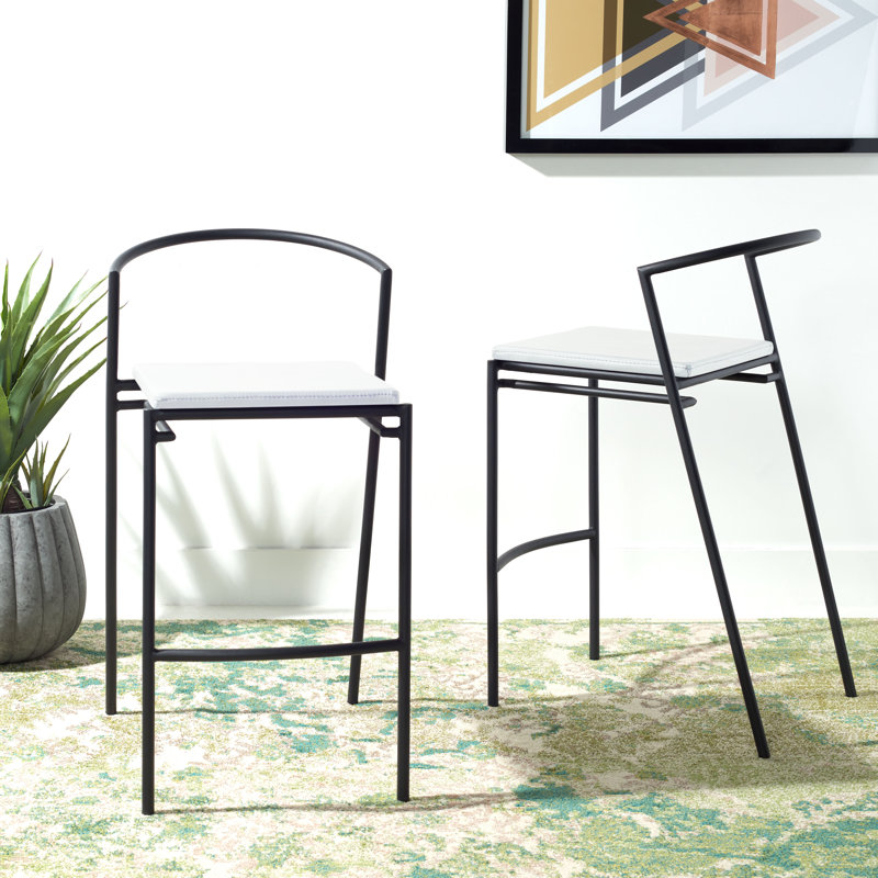 Tabouret de comptoir 25,75 po Wyeth, Blanc