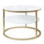 CIRI SLIM Round Coffee Table with Shelf