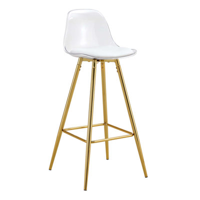 Chaises de bar rembourrées modernes et confortables, pieds en métal, chaises de bar de petite taille, convenant à une partie de la foule, conception élégante pour les chaises de salle à manger, de cuisine, de terrasse et de salon