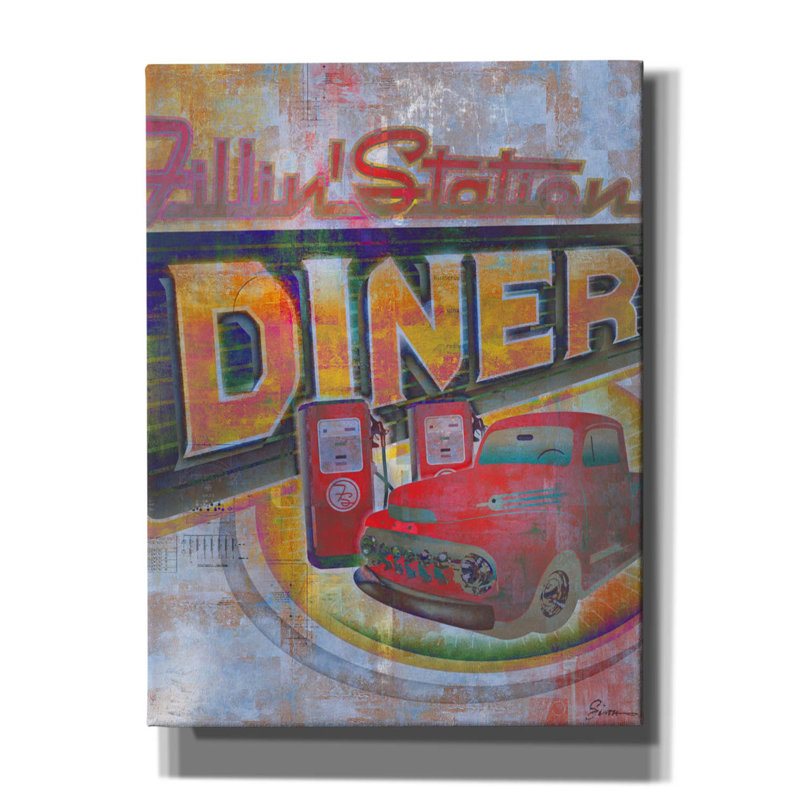 " Fillin Station " by Greg Simanson, 16" H x 12" W x 0.75" D